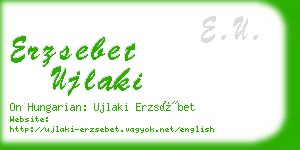 erzsebet ujlaki business card